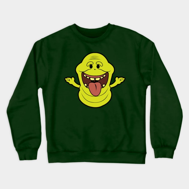 slimer chibi Crewneck Sweatshirt by mighty corps studio